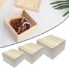 New Wooden Box Rolling Tray Accessories Bamboo Storage Container With Lock Organizer Bathroom Storage 6