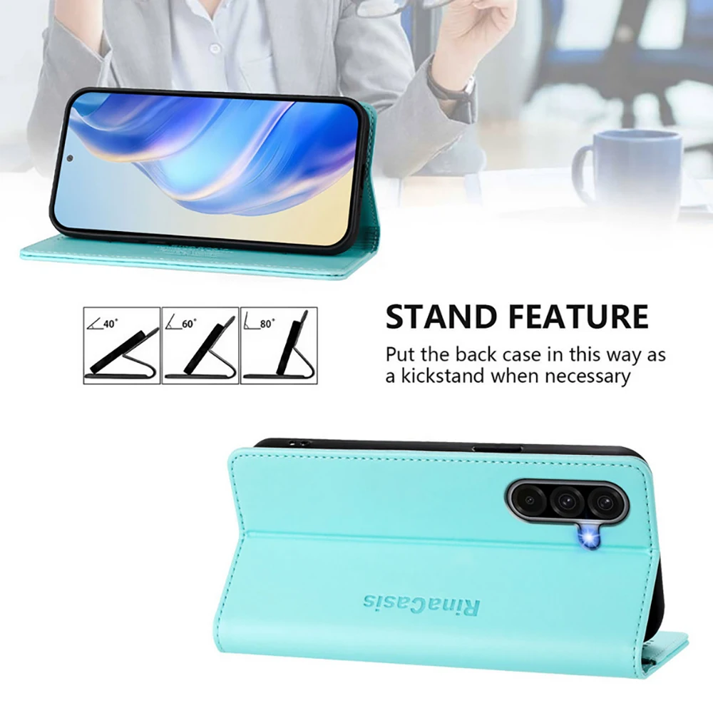 Premium Magnetic Leather Wallet Phone Case - Elegant and Secure Protection