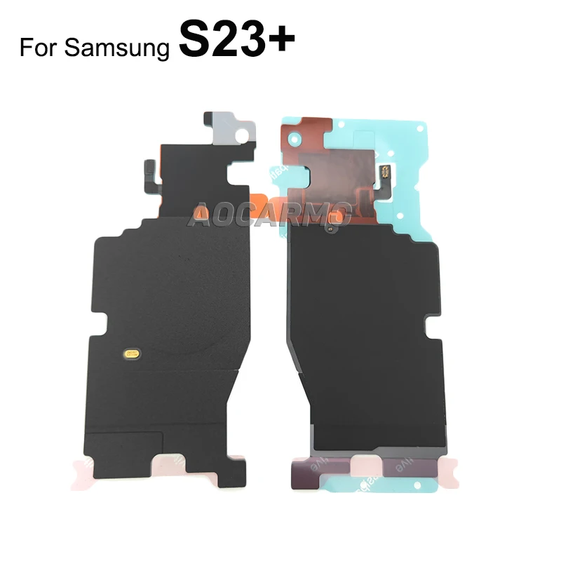 Aocarmo 충전기 무선 충전 코일 NFC 모듈 플렉스 케이블 삼성 갤럭시 S23U 울트라 S23 S23+Plus 교체 부품