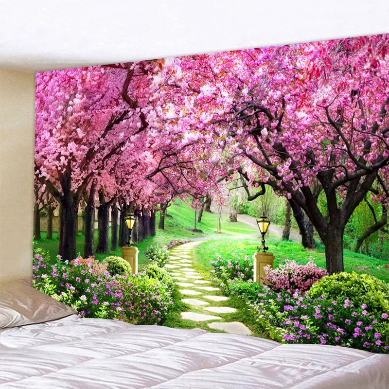 Stone Wall Safflower Arazzo Psichedelico Boho Mandala Wall Hanging Royal Blue 3D Hippie Wall Tapestry Home Decor Mint Yoga Mat