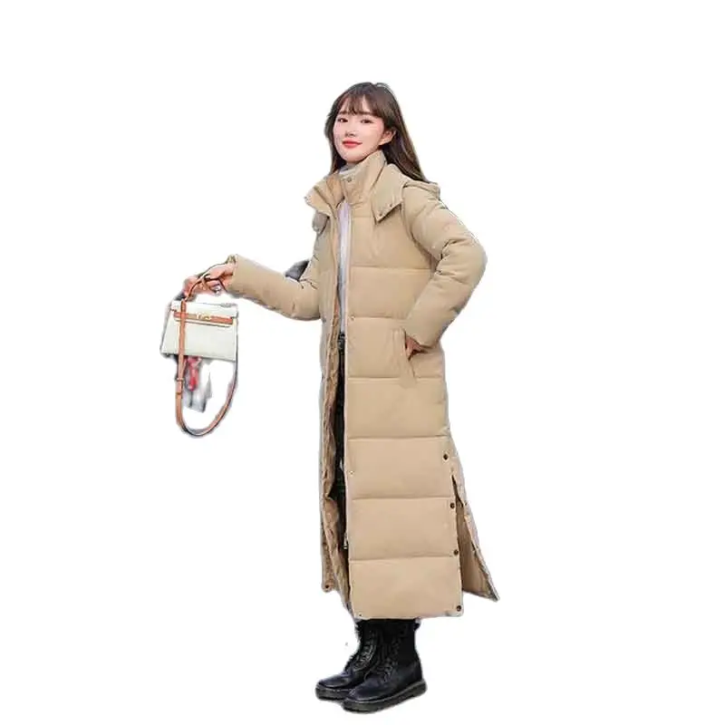 Long-sleeved Women's 2023 Winter New Korean Version Of Loose Down Cotton-padded Jacket Students' Art Test Knee-length Coat Women 2700k led filament bulb t185 t225 t300 2w 4w 6w leds edison bulbs long test tube retro lamp linear vintage led bulb