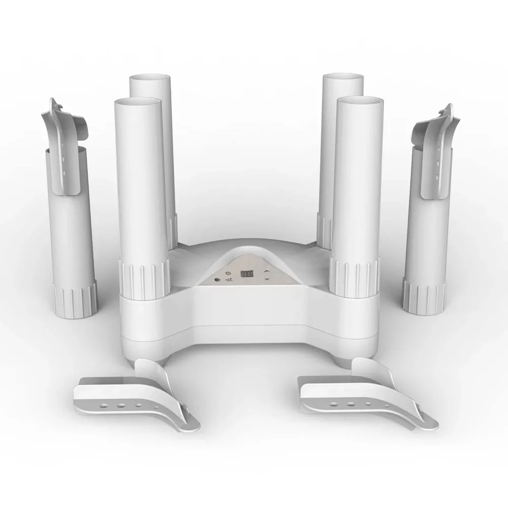4-Post Fast Airflow Boot Dryer with Deodorizer, Compact Electric Boot dryer for Shoes, Gloves, Mittens, Socks, Shoe Dryer, White 4