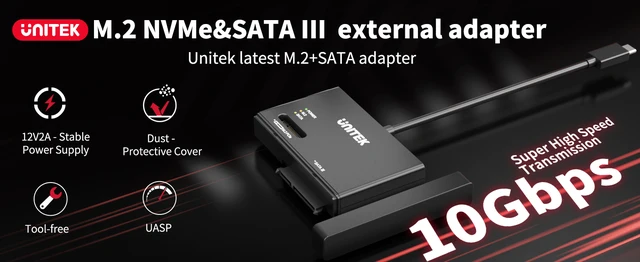 Raspberry Pi Unitek NVMe SSD Enclosure Adapter U2013 10 Gbps - Main Image