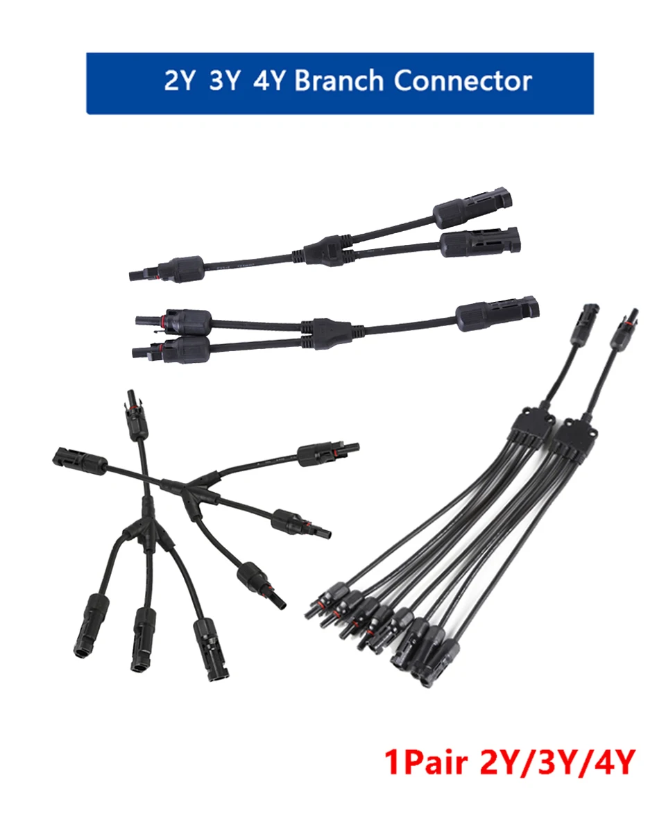 Solar Crimping Stripping Pliers Tools/T Y Branch Connector 2/3/4/5/6 To 1 Branch Parallel Male and Female Solar PV Connectors terminal connector,solar panel connector cable