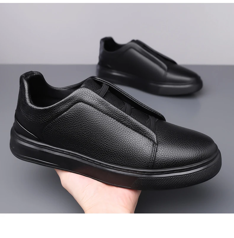 Men' Caual Shoe Four-eaon Style Flat Heel Low-top Round Toe Multi-color Deign New High-quality Comfortable_vogvips.com
