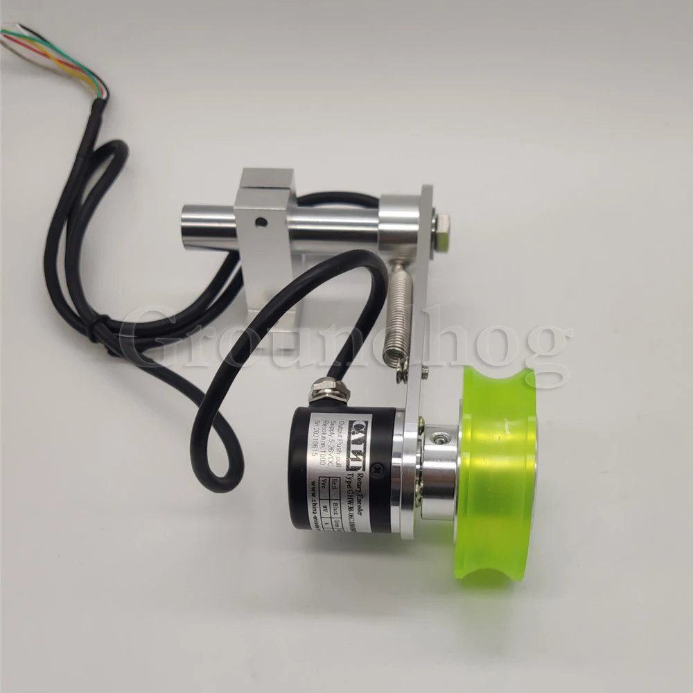Polyurethane Synchronizer Rotary Encoder Measurement Meter Wheel Aluminum Alloy U V H Type 6MM Bore encoder measuring wheel