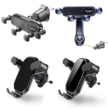Gravity Car Phone Holder for 4.7-7 inch Mobile Phone Car Air Vent Phone Mount Universal Shockproof GPS Clip Smartphone Stand 1