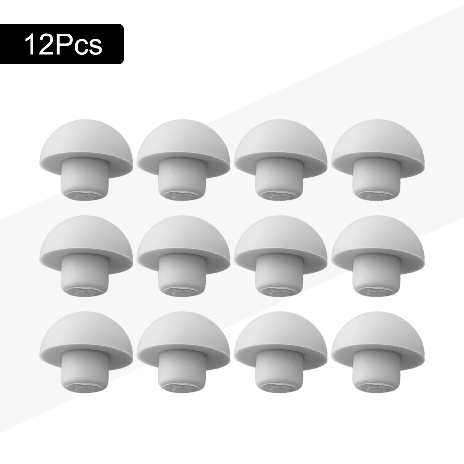 12Pcs Toilet Seat er Toilet Seat Bumpers Top Cover Cushion Stopper Gray Shock-Proof Pad Bathroom Accessories