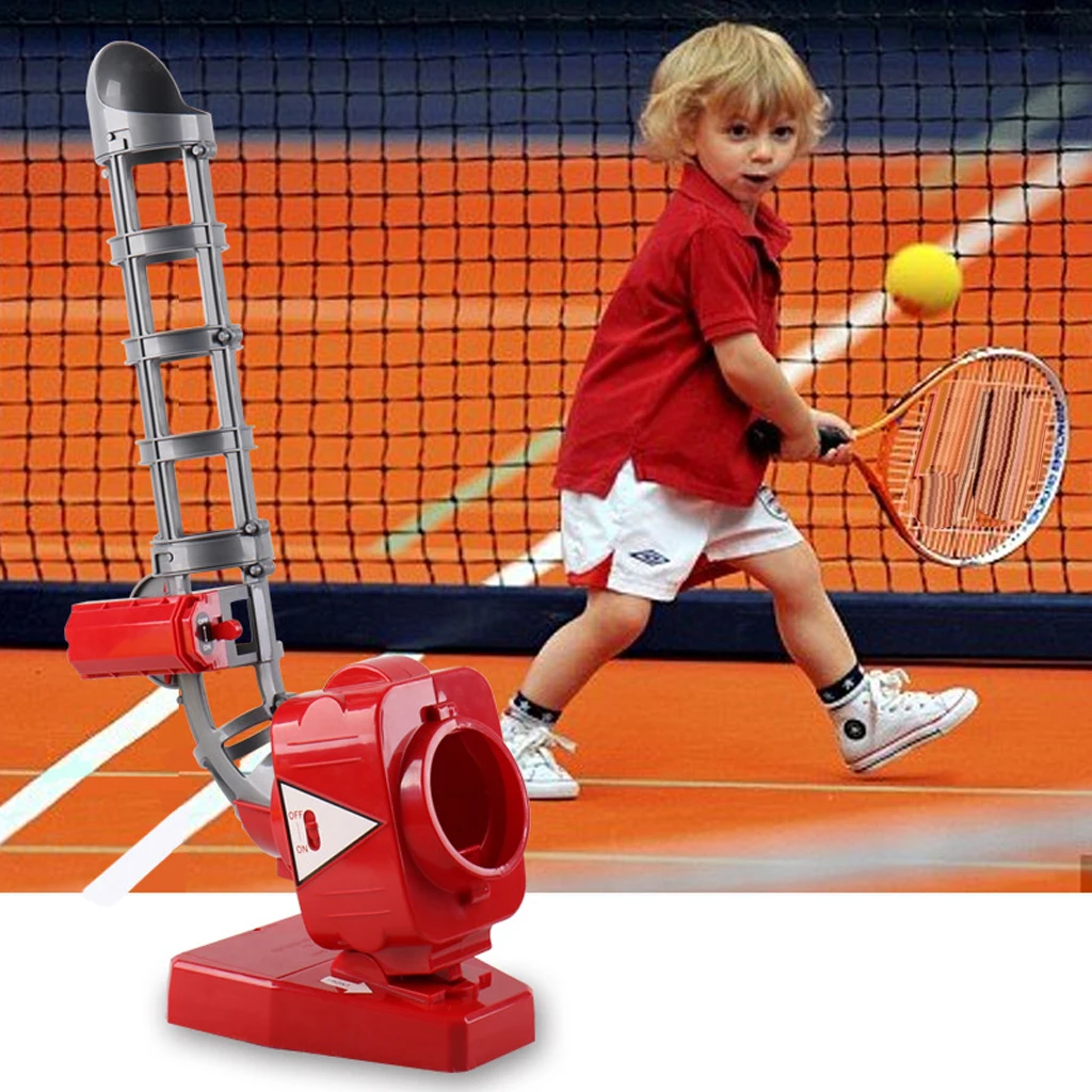 Electronic Baseball Beating Machine with Six EVA Balls Tennis Rackets Ball Launcher for Kids 4+ Children Girls Boys baseball training equipment baseball toy