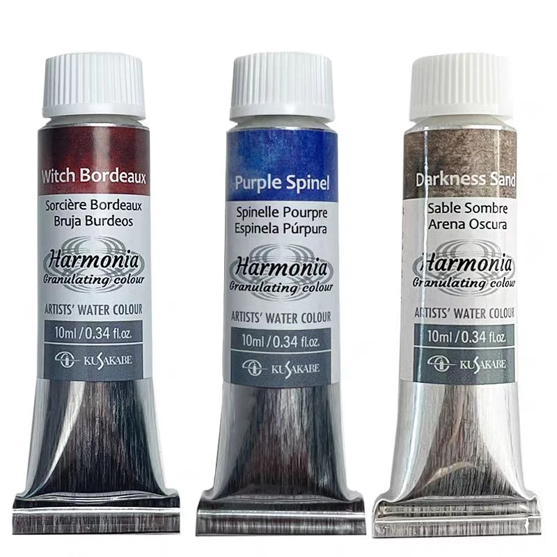 24 Colors Original Kusakabe Precipitation Layered Color Translucent Watercolor Paint 10ML Artists Students Art Supplies