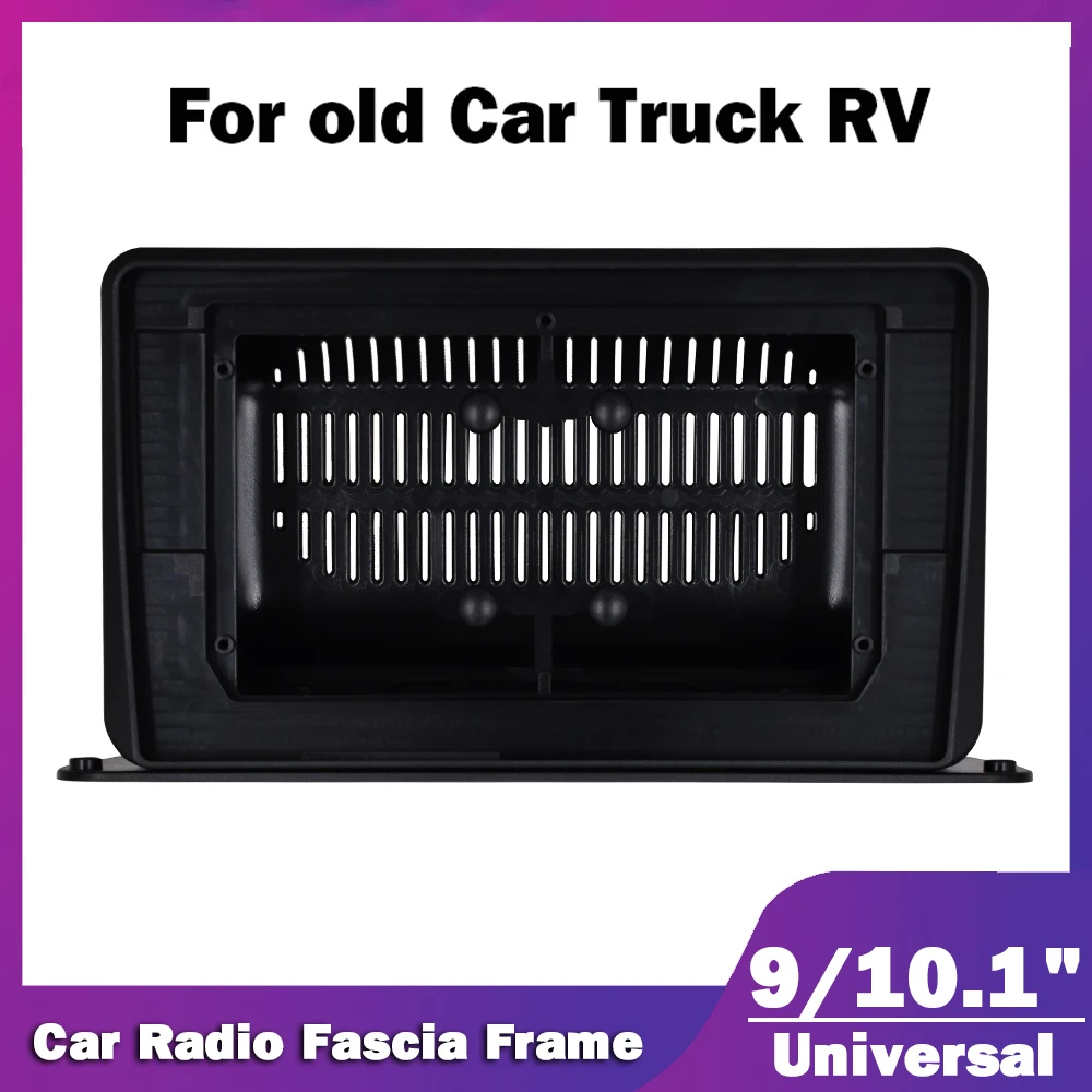9 or 10.1 inch Universal 2 Double Din Radio Fascia For old Car Truck Motorhome RV Stereo Panel Dash Mounting Frame Trim Kit Face |