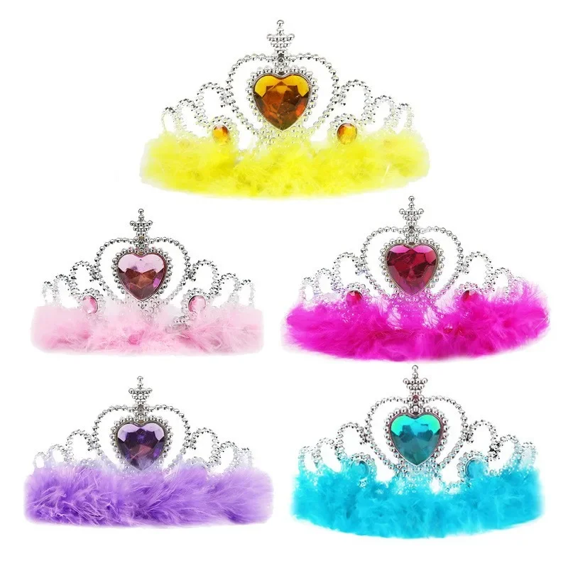 Vleugels met staf en tiara roze | Coppens Warenhuis