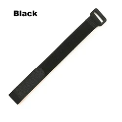 10 - Piece Set of Reusable Nylon Cable Ties with Reverse Buckle - 20x300mm 10Pcs (Black)