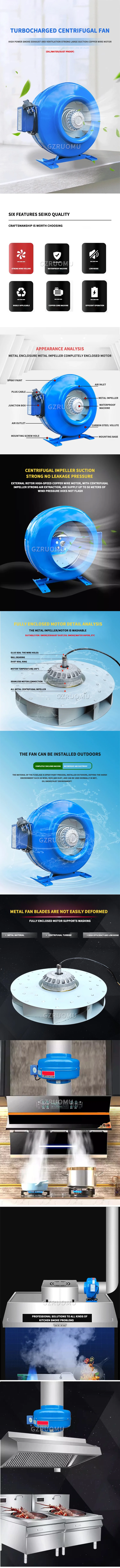 6inch 220V Exhaust Fan - Home Silent Inline Pipe Duct Fan, Bathroom Extractor, K