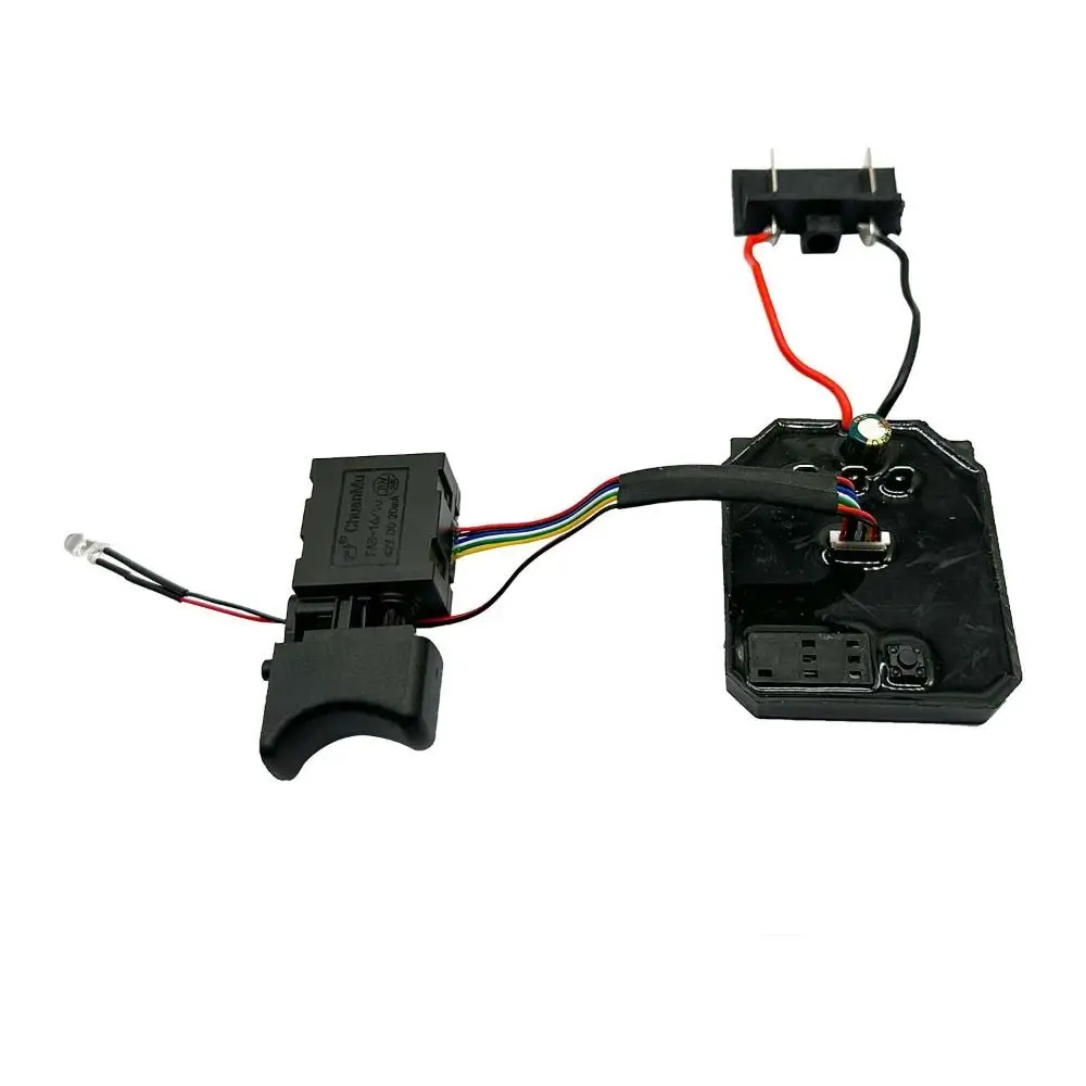 검정색 전기 렌치 컨트롤러 보드 18-21V 스위치 전기 렌치 마더 보드 드라이브 8 와이어 전동 공구 액세서리