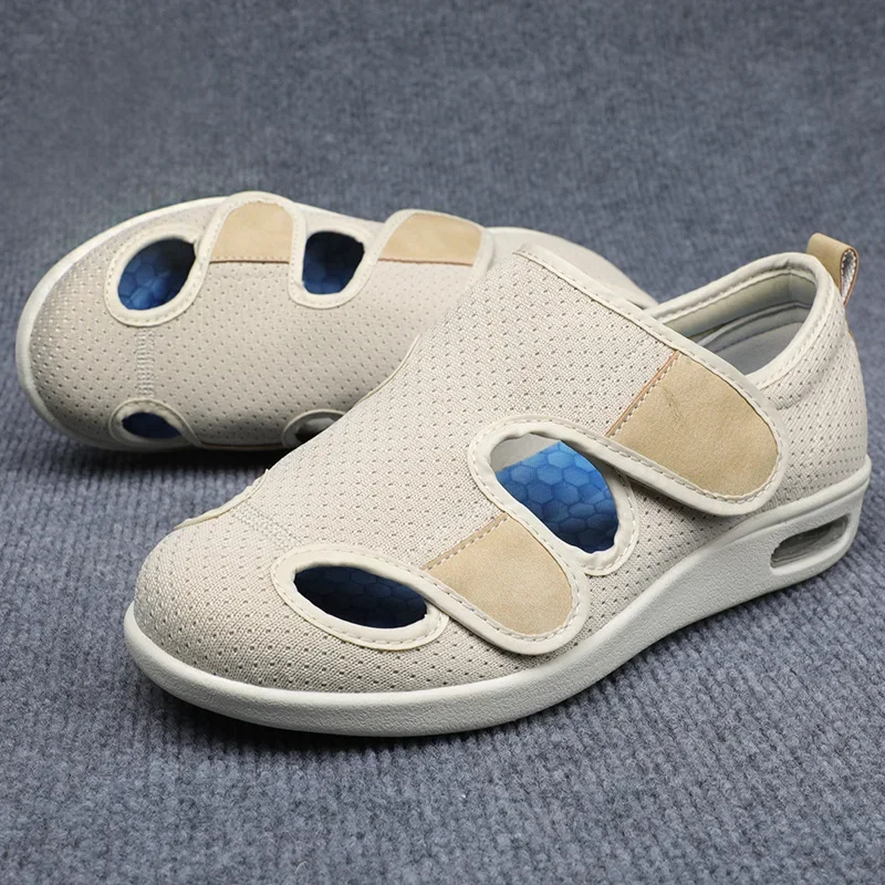 CXMMATW Sandals Unisex Orthopedics Wide Feet Swollen Shoes New Thumb Eversion Adjusting Soft Comfortable Diabetic Walking Shoe