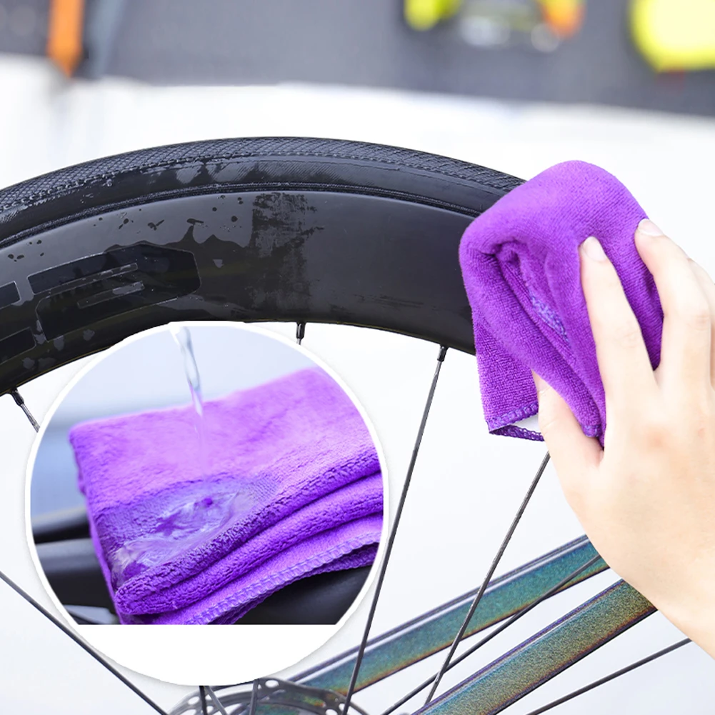 1-5SET Bicycle Cleaning Brush Tool Bike Clean Brush Kit Bike Cleaning Towel Brush Combination Set For Road City BMX Folding Bike