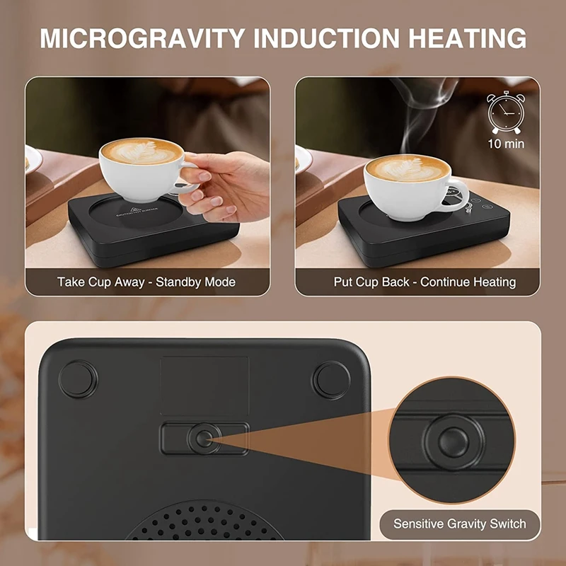 Coffee mug warmer by induction heating