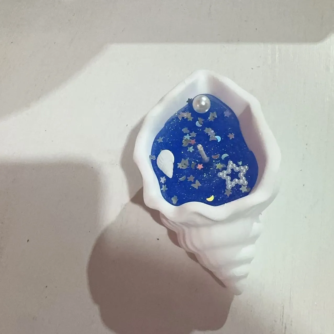 Ocean Style Conch Scented Candle Creative Aroma Gift Box Jelly Wax with Shells and Starfish Handmade Decorative Candle