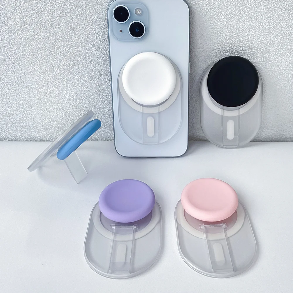 PopsoGrip support de téléphone prise béquille magnétique colorée avec couvercle en Silicone support de poignée de téléphone magnétique support pour iPhone
