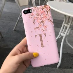 Cute Crown Letters Soft Silicone Phone Case - Stylish Protective Cover for iPhone SE 2022 (Pink T)