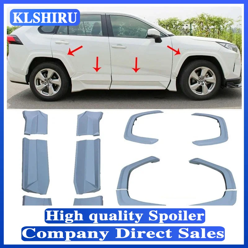 For NEW Toyota RAV4 Car Wide-Body Accessories Side Diffuser Dedicated ABS Material Body Kit Spoiler Year