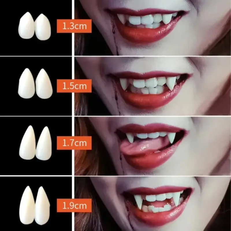 Spooky Halloween Vampire Teeth with Adhesive