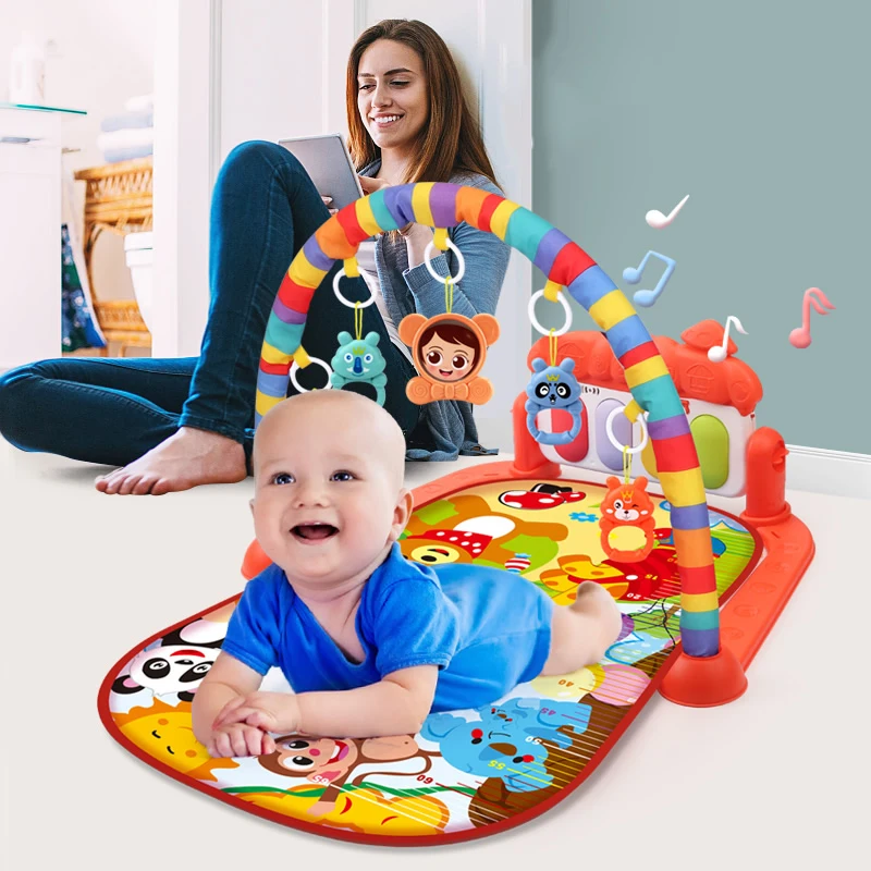 Baby Music Rack tappetino da gioco tappetino da gioco tastiera per pianoforte Puzzle tappeto palestra tappeto per attività strisciante giocattolo