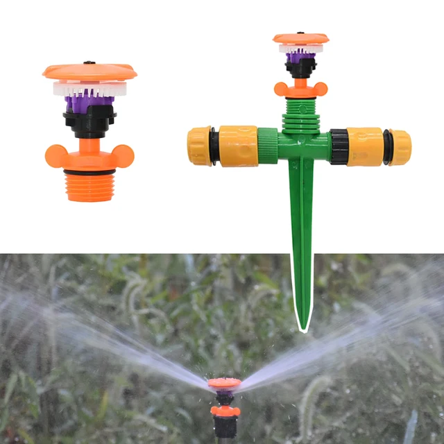 Automatic Rotating Jet Sprinklers Micro Nozzle holder Spikes Nozzles For Garden Lawn Farm Agriculture Irrigation