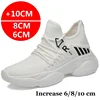 Luxury brand Men Elevator Shoes Man Casual Shoes Hidden Heels 8cm 6cm Height Increasing Shoes Height Increase Shoes 4