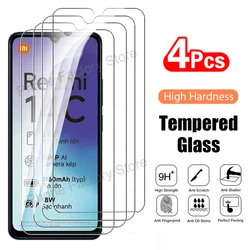 Premium HD Clear Tempered Glass Screen Protector Set (4-Pack) for 4 Pieces (For Redmi 14C)