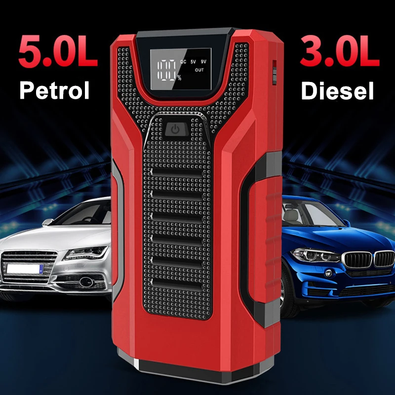 Gkfly 1200A Car Jump Starter Power Bank Portatile Car Battery Booster Auto Buster 12V Dispositivo Di Avviamento Per Auto