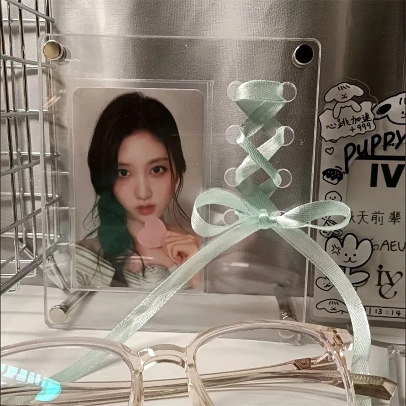 Kpop Photocard Stand Acrylic Picture Frame Photocard Display Frame Idol Cards Photo Room Desktop Decor Marcos Para Fotos acrylic display holder photo frame