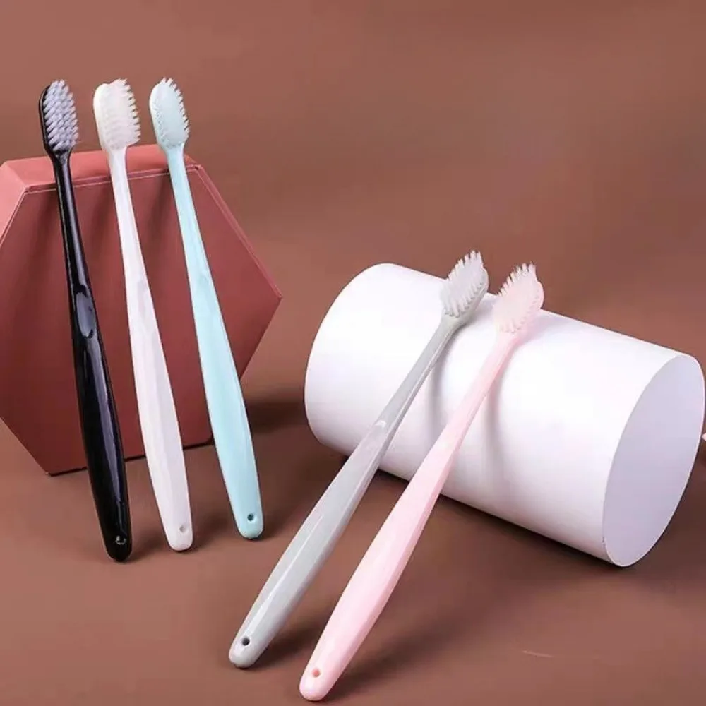 

10Pcs Macaron Toothbrush Set Soft Hair Deep Cleaning Teeth Brushes Portable Travel Adult Toothbrushes Clean Oral Hygiene Care