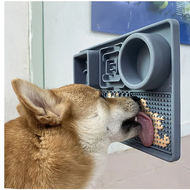 Multifunction Pet Slow Feeder Bowls Dog Licking Mat With Suction Cups For Anxiety Relief Dog Cat Water Drinking Eating Food 3