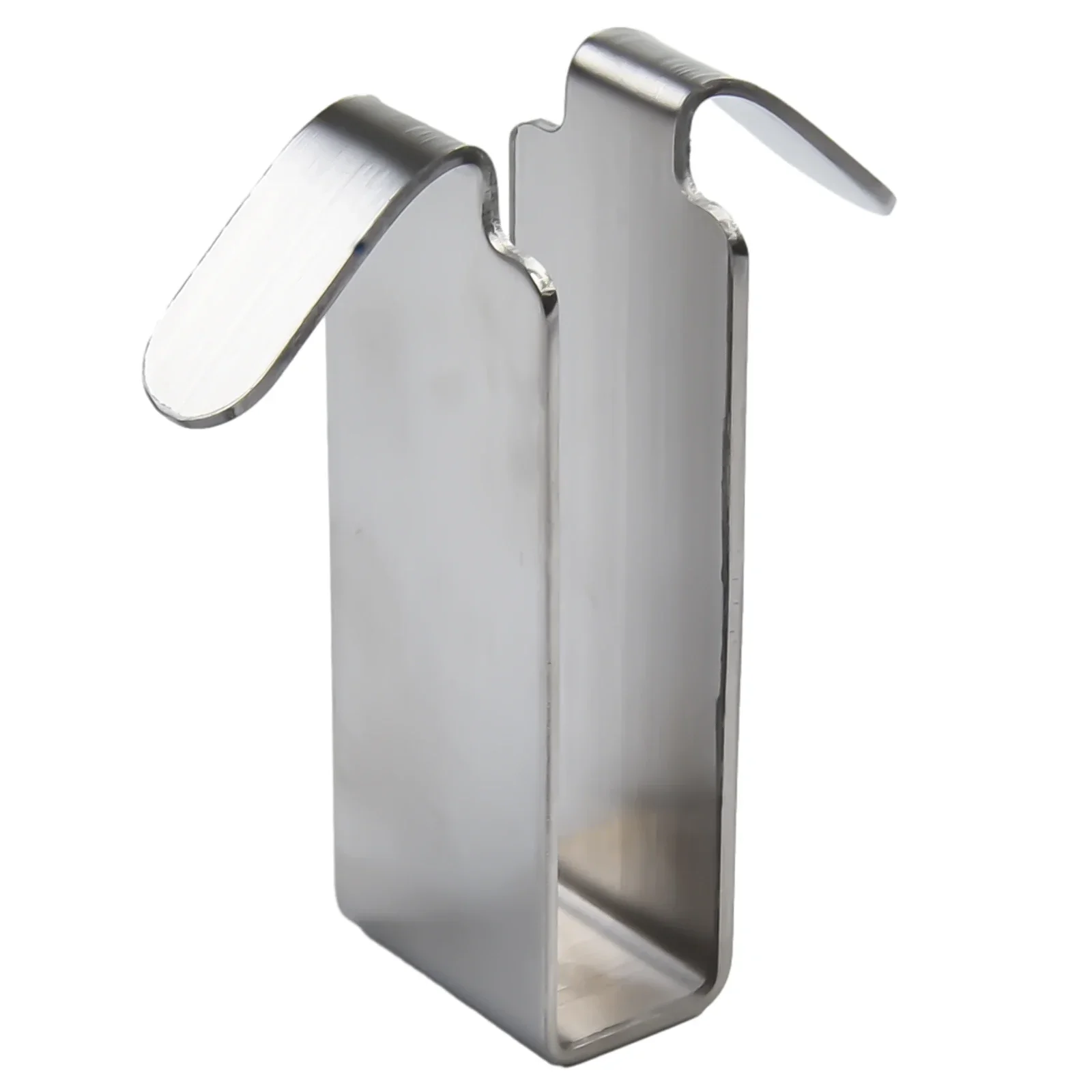 1pc Bathroom Shower Door Hook Stainless Steel Over Glass Door Shower Towel Rack Double Sided Frameless Bathroom Hanger Punch 5