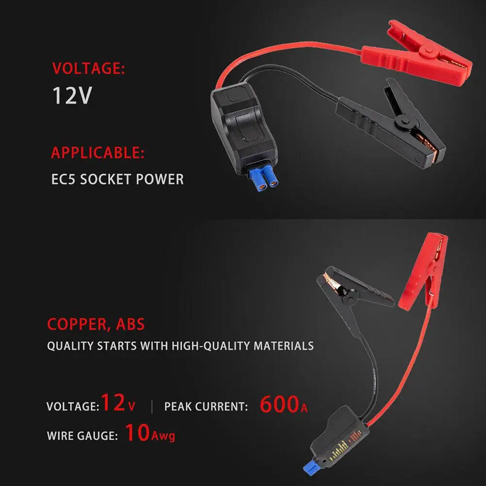 12V 500A Car Intelligent Booster Cable with EC5 Connector