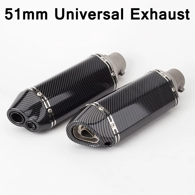 51Mm Accessori Universali Tubo Di Scarico Moto Silenziatore Modificato Tubo Echappement Moto Db Killer Per Nmax Mt07 Z1000 Fz6
