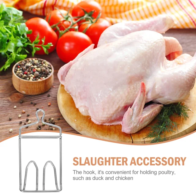 Öld Meg A Csirke Kacsahorog Rozsdamentes Függő Vastag Baromfi Vágó Segítő Konyha Ellátása - Image 2