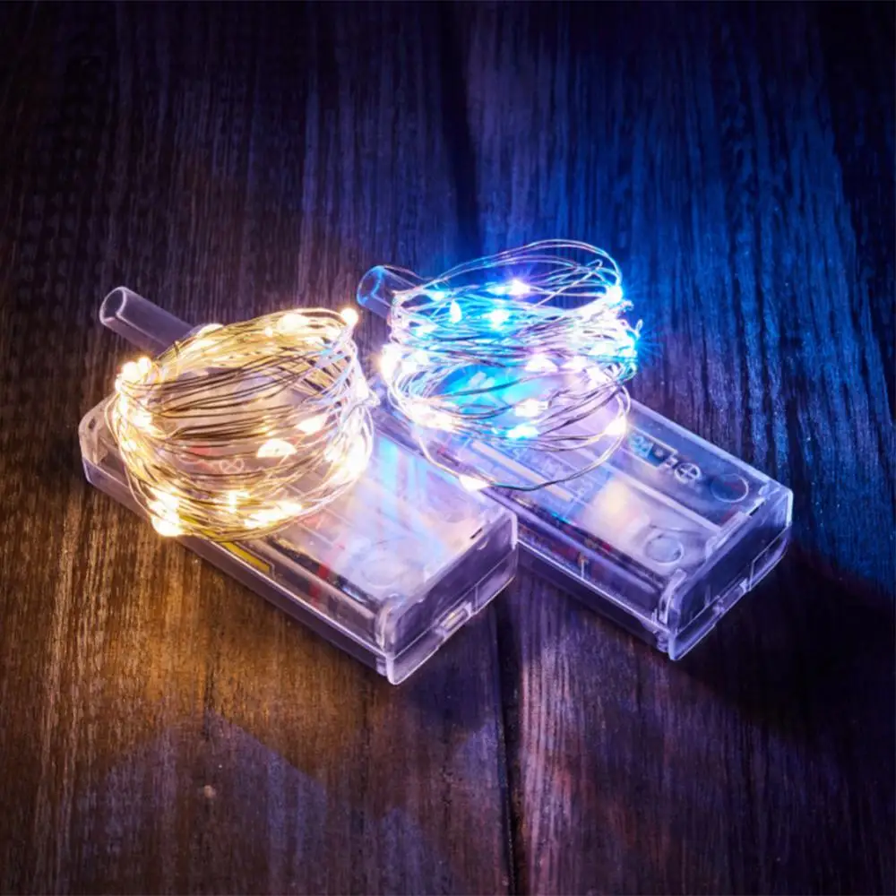 Twinkle Star Copper Wire Battery Operated Fairy String Lights Home Party Wedding Christmas Valentines Day Decoration