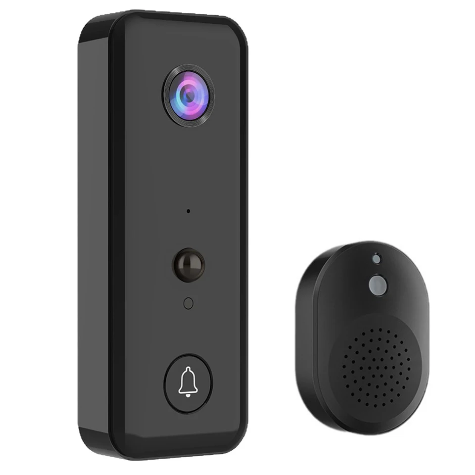 Wireless Doorbell Camera 2-Way Audio Doorbell with Camera PIR Motion Detection for Home