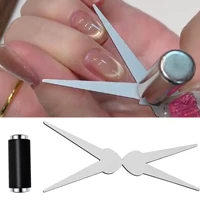 Double-head French Nail Art Magnet Set Cat Eye Magnetic Rod Combination Nail Art DIY V-Shaped Effect Gel Nail Polish Magnet 3