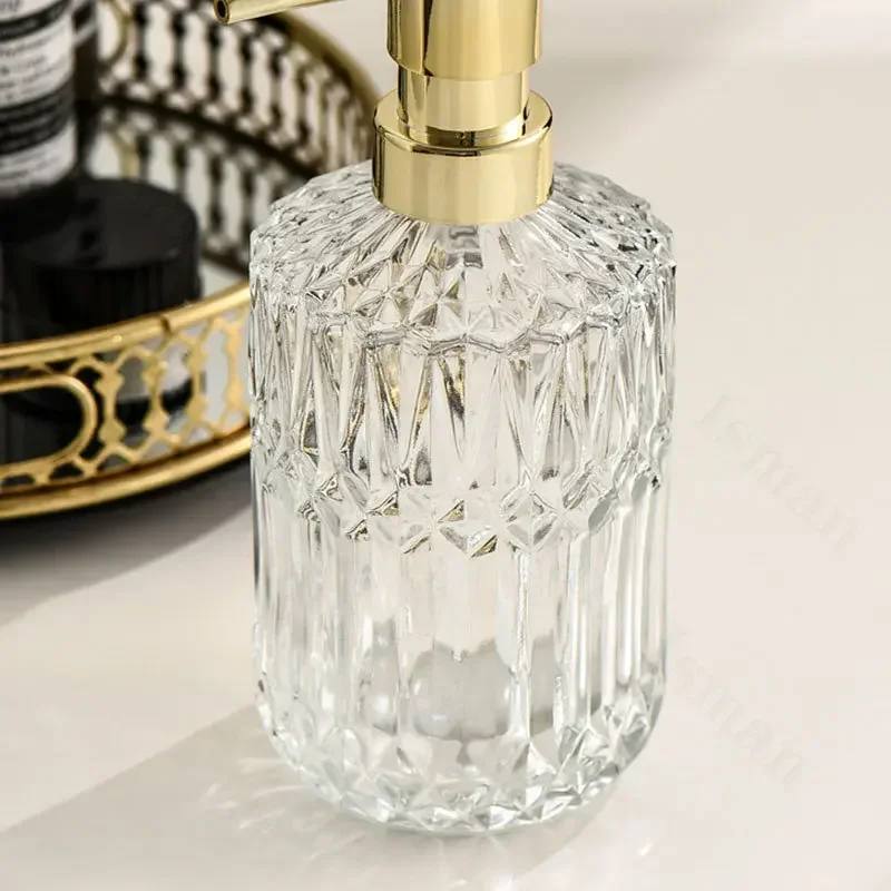 Nordic Style Soap Bottle Soap Dispenser Thickened Glass Bottles Shampoo Shower Gel Press Bottle Bathroom Decoration Accessories soap dispenser,shampoo dispenser,soap dispenser bottle