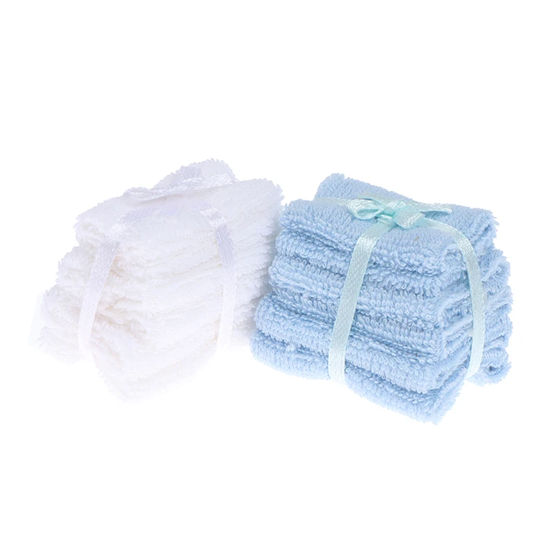 1:12 인형 집 미니어처 수건 모델 욕실 가구 장식 액세서리 장난감