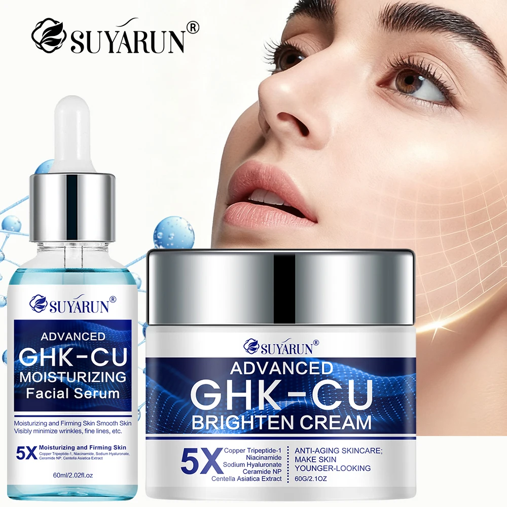 SUYARUN Revitalizing Anti-Aging Cream & Serum - Firming and Hydrating Facial Moisturizer for All Skin Types, Ideal for Women