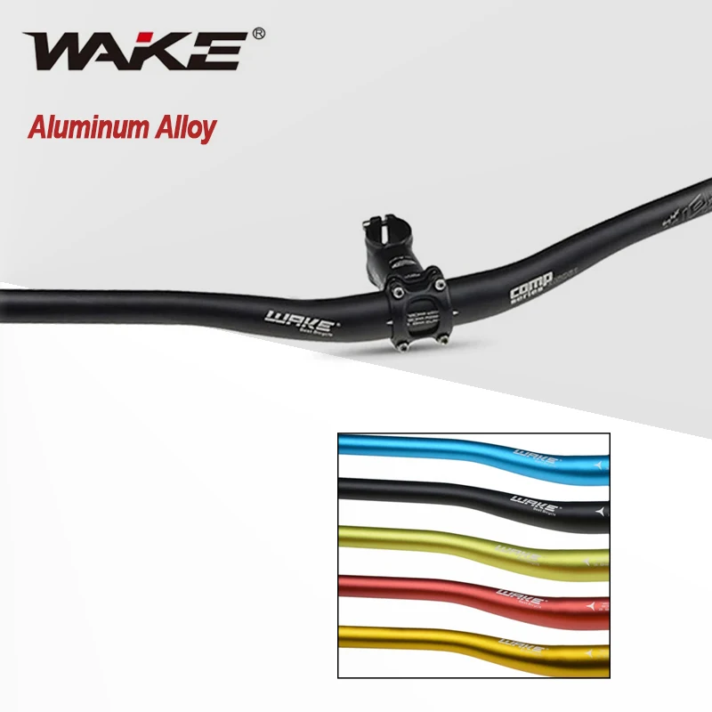 

WAKE MTB Handlebar 31.8*720mm 780mm Handlebars for Mountain Bike Aluminum Alloy Cycling Riser Handlebar Handle Bar Bicycle Part