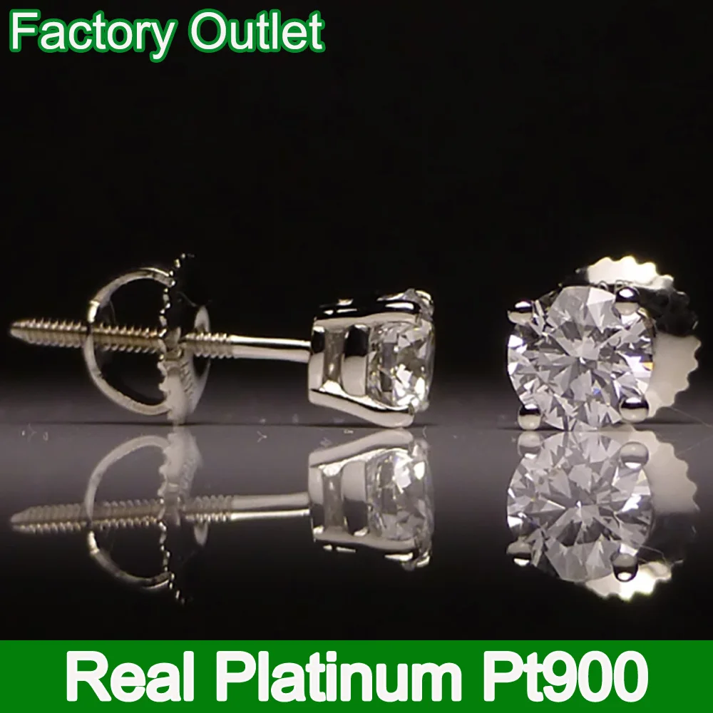 Designer Platinum Earrings with Diamonds for Women JL PT E N-5