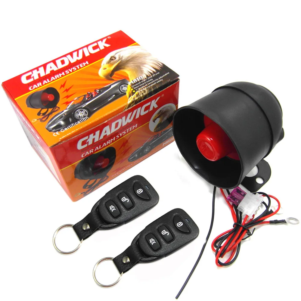 Car Alarm System 12V One Way Vehicle Burglar Alarm Security Protection With 2 Remote Control Auto Burglar For Car Motorcycle