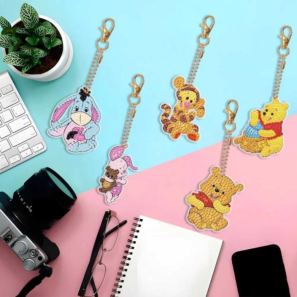 Idee Regalo Creative: Kit Portachiavi Pittura Diamante per Bambini e Adulti