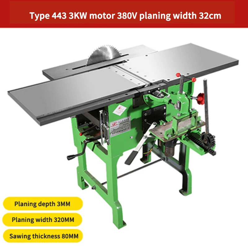 Electric Woodworking Table Saw Drilling Slotting Planing Mortise Tools Multifunctional Desktop Wood Cutting Machine 220/380V